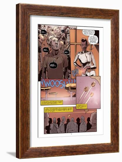 Zombies vs. Robots: No. 10 - Comic Page with Panels-Antonio Fuso-Framed Art Print