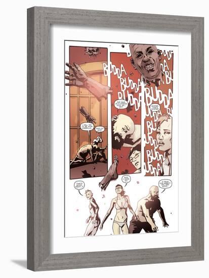 Zombies vs. Robots: No. 10 - Comic Page with Panels-Antonio Fuso-Framed Art Print