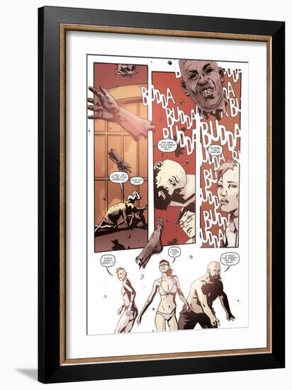 Zombies vs. Robots: No. 10 - Comic Page with Panels-Antonio Fuso-Framed Art Print