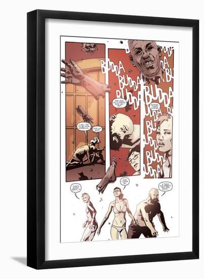 Zombies vs. Robots: No. 10 - Comic Page with Panels-Antonio Fuso-Framed Premium Giclee Print