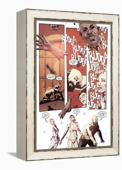 Zombies vs. Robots: No. 10 - Comic Page with Panels-Antonio Fuso-Framed Stretched Canvas