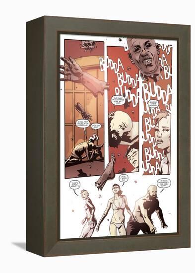 Zombies vs. Robots: No. 10 - Comic Page with Panels-Antonio Fuso-Framed Stretched Canvas