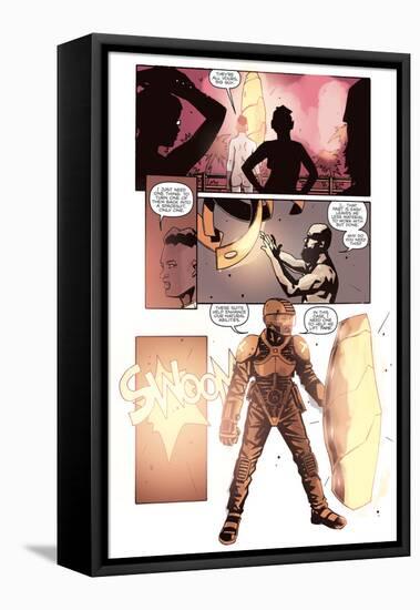 Zombies vs. Robots: No. 10 - Comic Page with Panels-Antonio Fuso-Framed Stretched Canvas