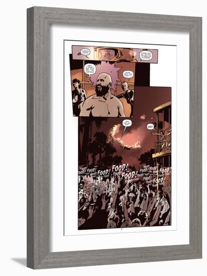 Zombies vs. Robots: No. 10 - Comic Page with Panels-Antonio Fuso-Framed Art Print