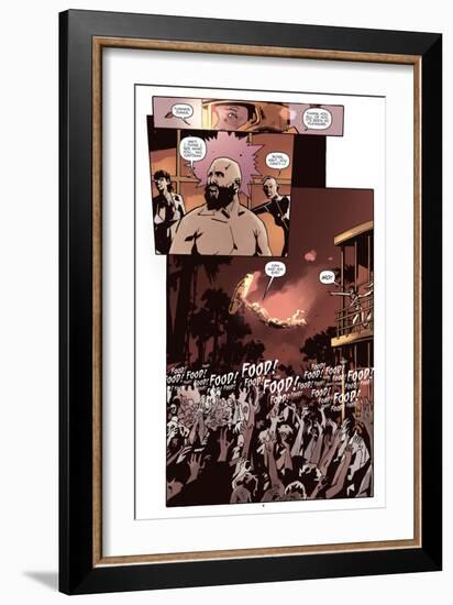 Zombies vs. Robots: No. 10 - Comic Page with Panels-Antonio Fuso-Framed Art Print