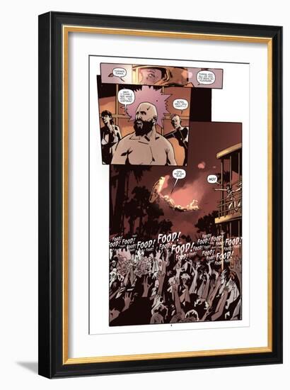 Zombies vs. Robots: No. 10 - Comic Page with Panels-Antonio Fuso-Framed Art Print