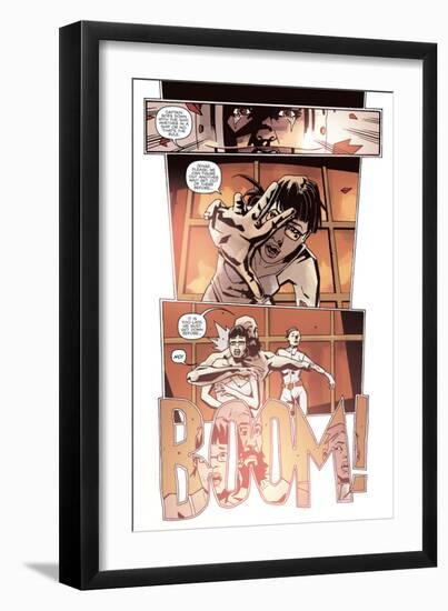 Zombies vs. Robots: No. 10 - Comic Page with Panels-Antonio Fuso-Framed Premium Giclee Print