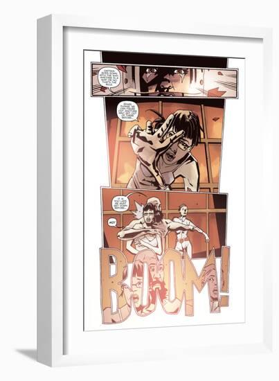 Zombies vs. Robots: No. 10 - Comic Page with Panels-Antonio Fuso-Framed Premium Giclee Print