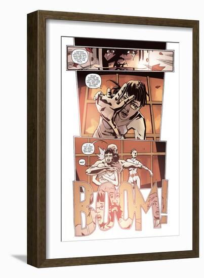 Zombies vs. Robots: No. 10 - Comic Page with Panels-Antonio Fuso-Framed Art Print