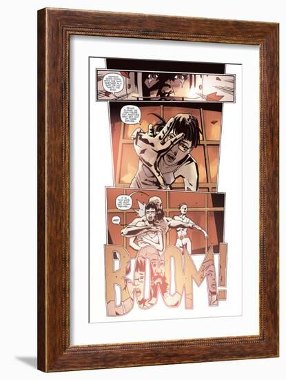 Zombies vs. Robots: No. 10 - Comic Page with Panels-Antonio Fuso-Framed Art Print