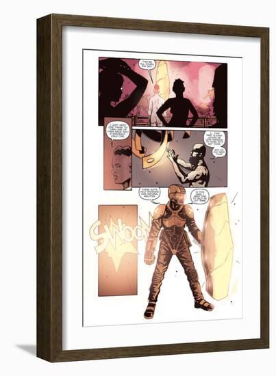 Zombies vs. Robots: No. 10 - Comic Page with Panels-Antonio Fuso-Framed Premium Giclee Print