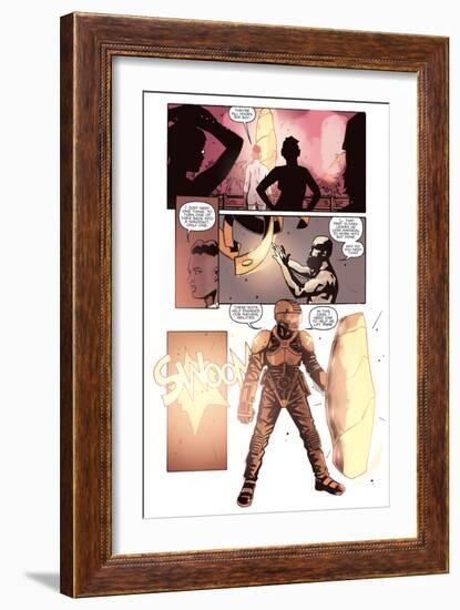 Zombies vs. Robots: No. 10 - Comic Page with Panels-Antonio Fuso-Framed Art Print