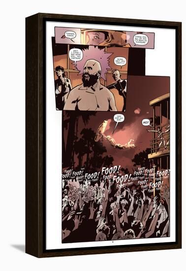 Zombies vs. Robots: No. 10 - Comic Page with Panels-Antonio Fuso-Framed Stretched Canvas