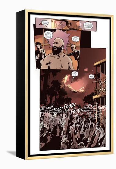 Zombies vs. Robots: No. 10 - Comic Page with Panels-Antonio Fuso-Framed Stretched Canvas