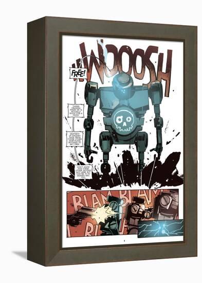 Zombies vs. Robots: No. 10 - Comic Page with Panels-Antonio Fuso-Framed Stretched Canvas