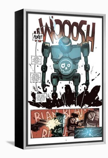 Zombies vs. Robots: No. 10 - Comic Page with Panels-Antonio Fuso-Framed Stretched Canvas