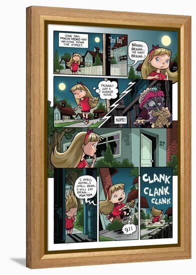 Zombies vs. Robots: No. 10 - Comic Page with Panels-Nico Pena-Framed Stretched Canvas