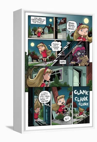 Zombies vs. Robots: No. 10 - Comic Page with Panels-Nico Pena-Framed Stretched Canvas