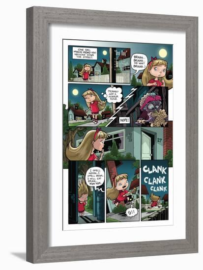 Zombies vs. Robots: No. 10 - Comic Page with Panels-Nico Pena-Framed Art Print