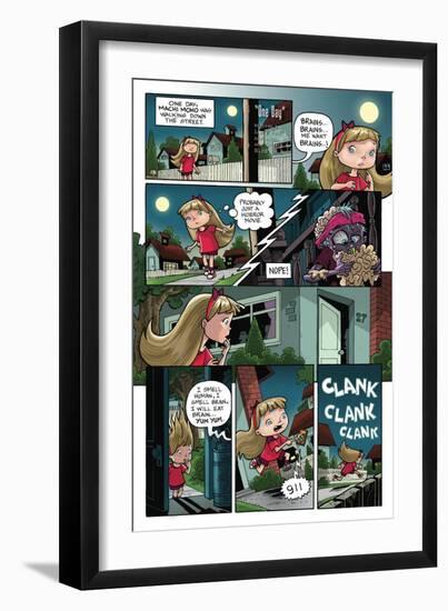 Zombies vs. Robots: No. 10 - Comic Page with Panels-Nico Pena-Framed Art Print