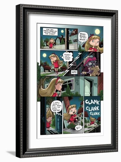 Zombies vs. Robots: No. 10 - Comic Page with Panels-Nico Pena-Framed Art Print