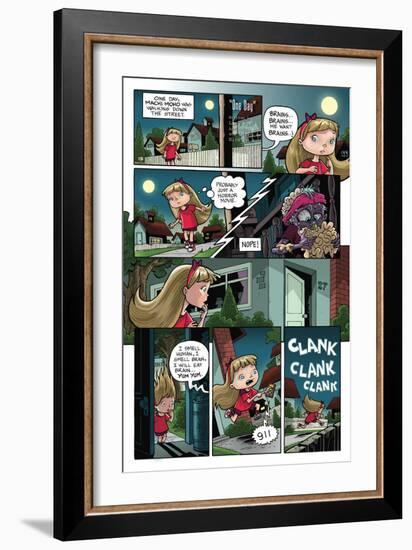 Zombies vs. Robots: No. 10 - Comic Page with Panels-Nico Pena-Framed Premium Giclee Print