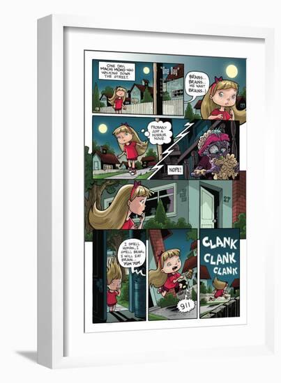 Zombies vs. Robots: No. 10 - Comic Page with Panels-Nico Pena-Framed Premium Giclee Print