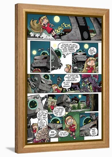 Zombies vs. Robots: No. 10 - Comic Page with Panels-Nico Pena-Framed Stretched Canvas