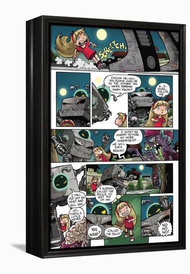 Zombies vs. Robots: No. 10 - Comic Page with Panels-Nico Pena-Framed Stretched Canvas