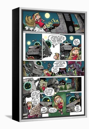 Zombies vs. Robots: No. 10 - Comic Page with Panels-Nico Pena-Framed Stretched Canvas