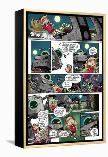 Zombies vs. Robots: No. 10 - Comic Page with Panels-Nico Pena-Framed Stretched Canvas