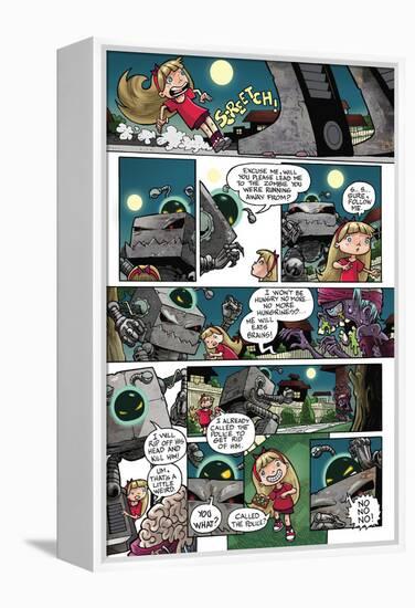 Zombies vs. Robots: No. 10 - Comic Page with Panels-Nico Pena-Framed Stretched Canvas