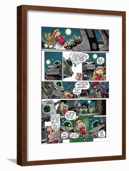 Zombies vs. Robots: No. 10 - Comic Page with Panels-Nico Pena-Framed Art Print