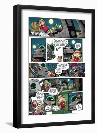 Zombies vs. Robots: No. 10 - Comic Page with Panels-Nico Pena-Framed Art Print