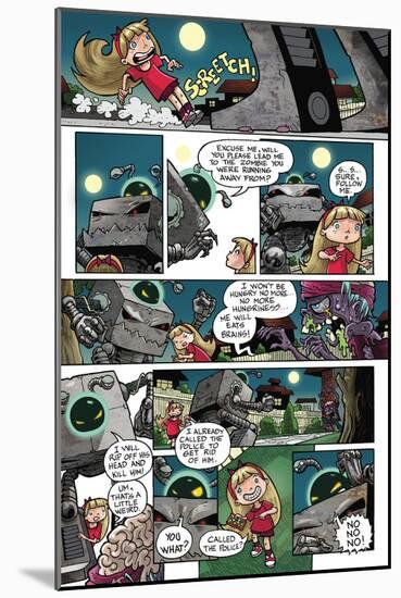 Zombies vs. Robots: No. 10 - Comic Page with Panels-Nico Pena-Mounted Art Print
