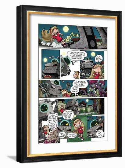 Zombies vs. Robots: No. 10 - Comic Page with Panels-Nico Pena-Framed Art Print