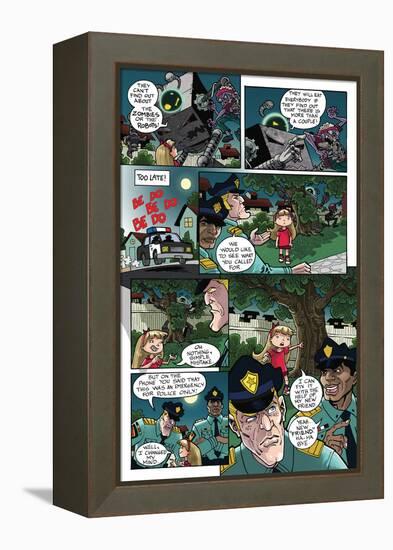 Zombies vs. Robots: No. 10 - Comic Page with Panels-Nico Pena-Framed Stretched Canvas