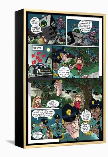 Zombies vs. Robots: No. 10 - Comic Page with Panels-Nico Pena-Framed Stretched Canvas