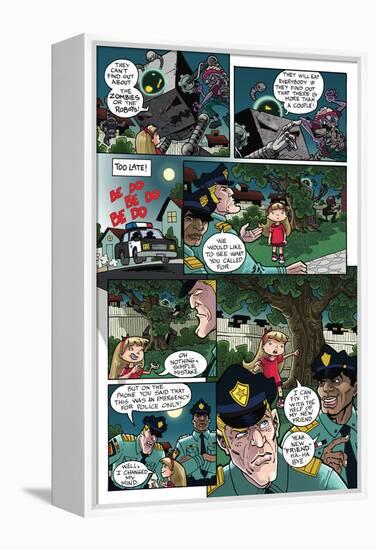 Zombies vs. Robots: No. 10 - Comic Page with Panels-Nico Pena-Framed Stretched Canvas