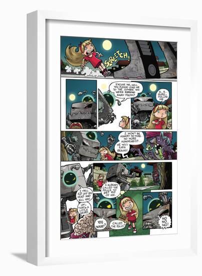 Zombies vs. Robots: No. 10 - Comic Page with Panels-Nico Pena-Framed Premium Giclee Print