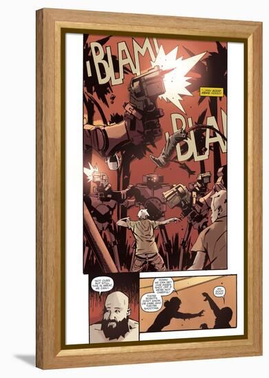 Zombies vs. Robots: No. 10 - Comic Page with Panels-Antonio Fuso-Framed Stretched Canvas