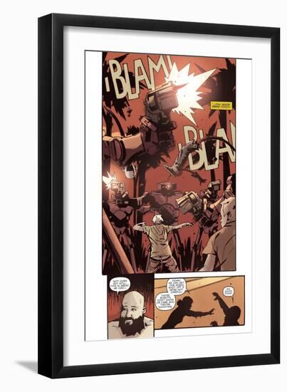 Zombies vs. Robots: No. 10 - Comic Page with Panels-Antonio Fuso-Framed Art Print