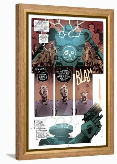 Zombies vs. Robots: No. 10 - Comic Page with Panels-Antonio Fuso-Framed Stretched Canvas