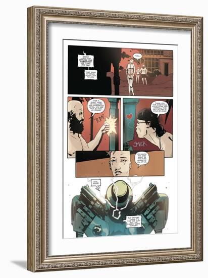 Zombies vs. Robots: No. 10 - Comic Page with Panels-Antonio Fuso-Framed Art Print