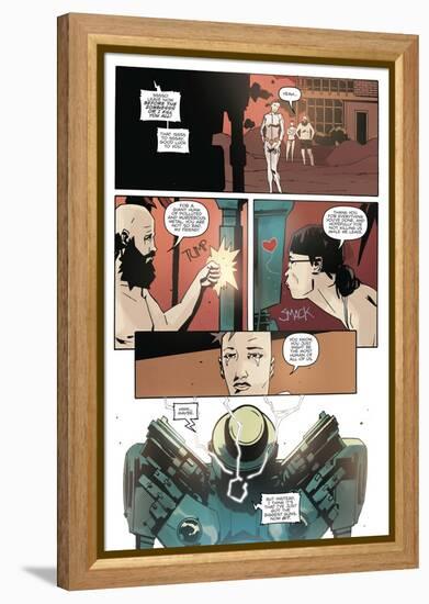 Zombies vs. Robots: No. 10 - Comic Page with Panels-Antonio Fuso-Framed Stretched Canvas