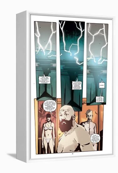 Zombies vs. Robots: No. 10 - Comic Page with Panels-Antonio Fuso-Framed Stretched Canvas