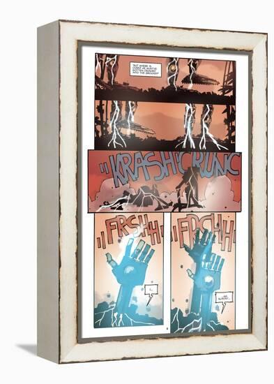 Zombies vs. Robots: No. 10 - Comic Page with Panels-Antonio Fuso-Framed Stretched Canvas