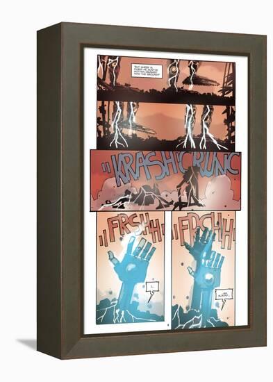 Zombies vs. Robots: No. 10 - Comic Page with Panels-Antonio Fuso-Framed Stretched Canvas