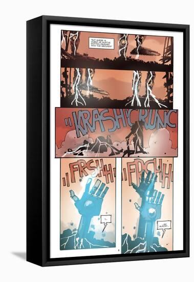 Zombies vs. Robots: No. 10 - Comic Page with Panels-Antonio Fuso-Framed Stretched Canvas
