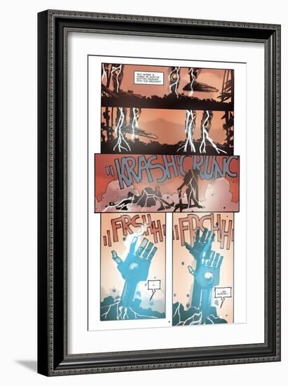 Zombies vs. Robots: No. 10 - Comic Page with Panels-Antonio Fuso-Framed Art Print